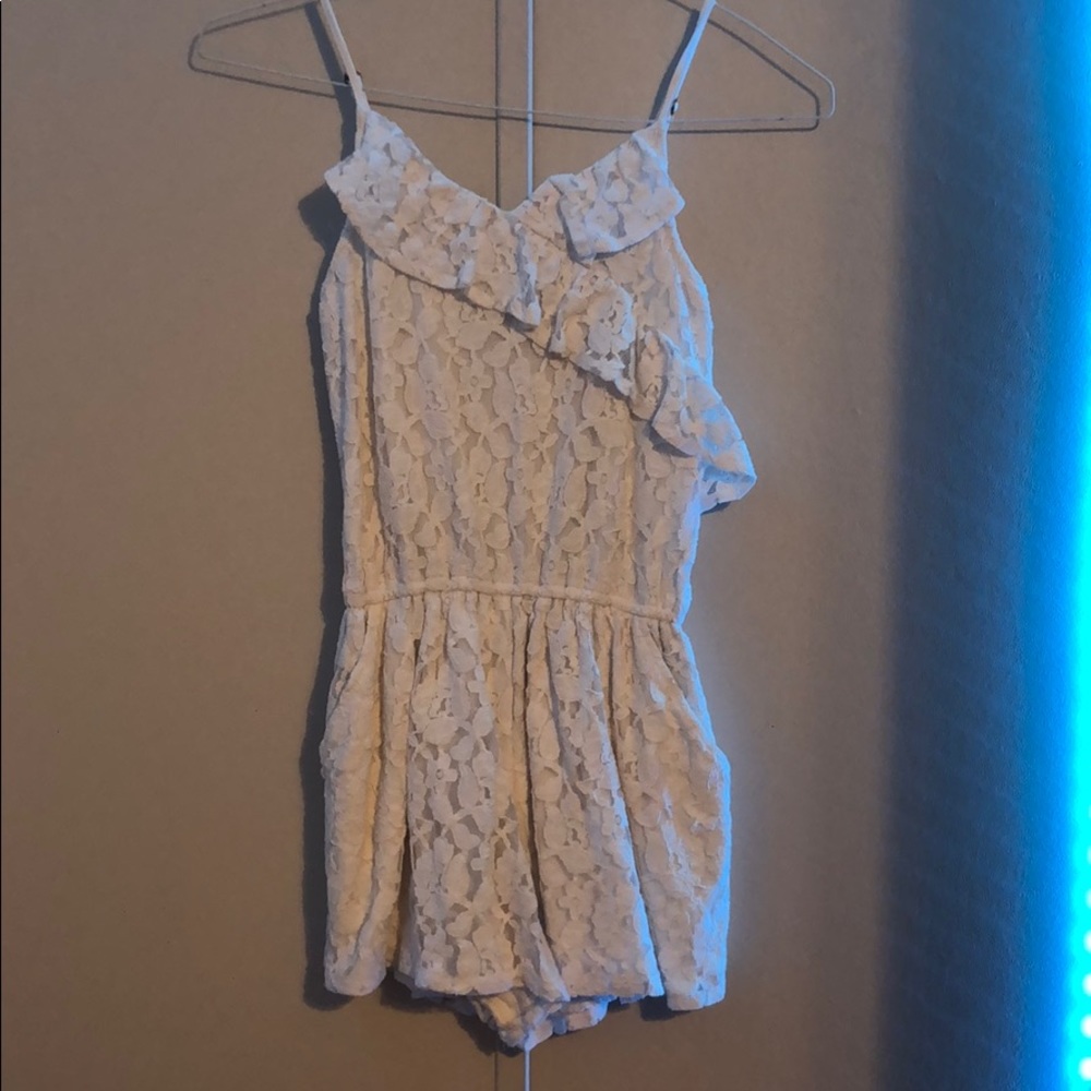 Girl white romper